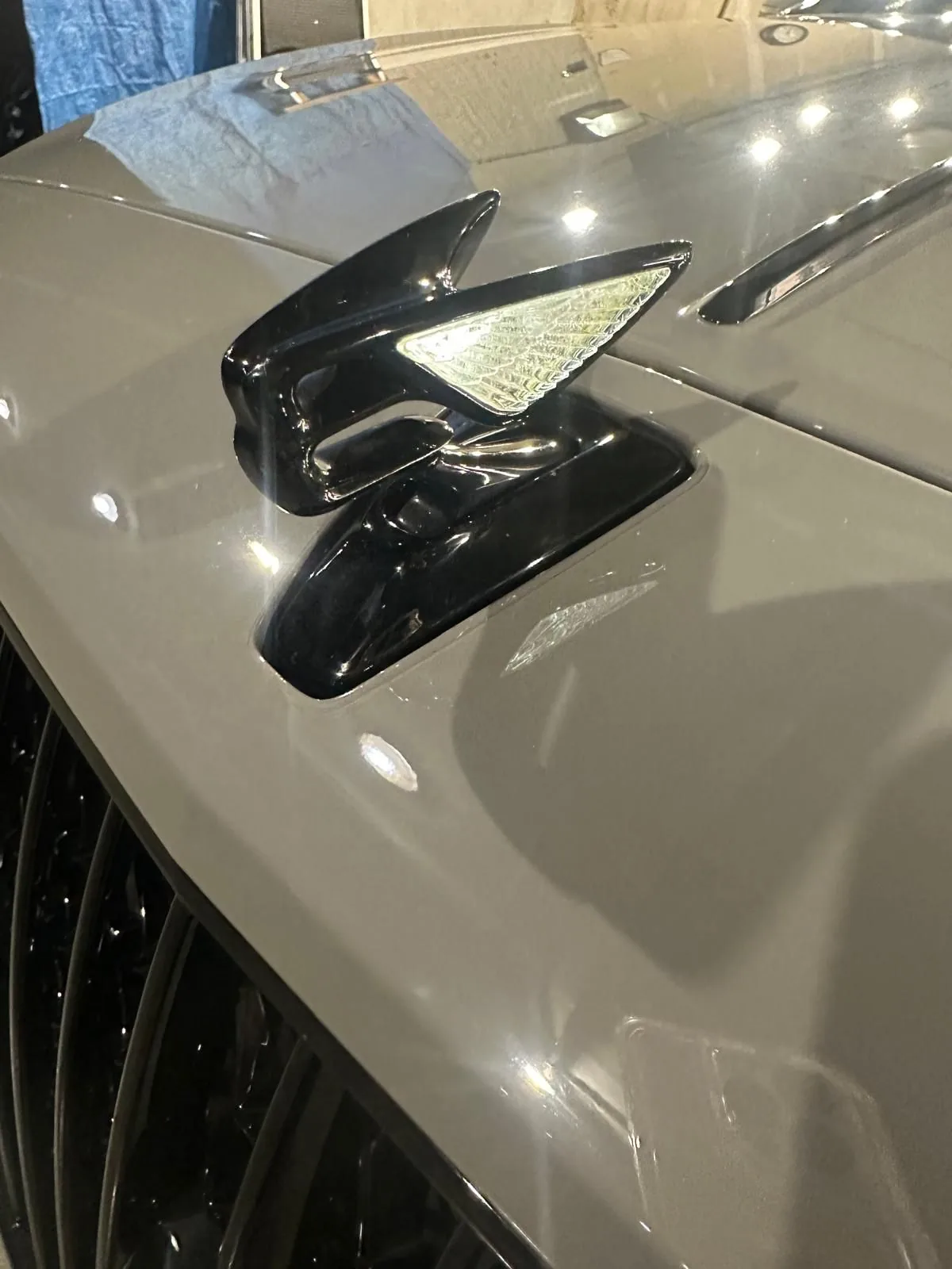 Auto Detail Bentley Hood Closeup Auto Detail Bentley Hood Closeup